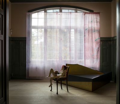 Soshiro Matsubara Love Sick installation created for You Are in My Veins at Kvindemuseet curated by Charlotte Sprogøe for Kunsthal Aarhus, Aarhus Billedkunstcenter and Galleri Image. Photo: Jan Søndergaard. Courtesy Croy Nielsen Vienna.