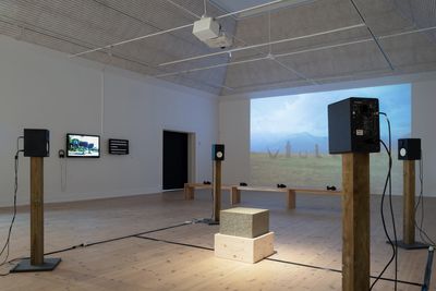 Image: Installation view af Caravan: Thinking with Alexandria, Kunsthal Aarhus, 2023. Photo: Jacob Friis-Holm Nielsen.