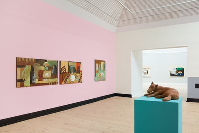 Image: Installation view, Nathalie Du Pasquier, paintings of things. paintings as objects, Kunsthal Aarhus, 2023. Photo: Jacob Friis-Holm Nielsen.