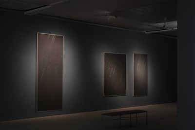 Image: Installation view, Simon Dybbroe Møller, Hypnic Jerk, Kunsthal Aarhus, 2023. Photo: Jacob Friis-Holm Nielsen.