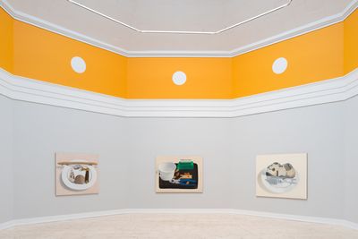 Image: Installation view, Nathalie Du Pasquier, paintings of things. paintings as objects, Kunsthal Aarhus, 2023. Photo: Jacob Friis-Holm Nielsen.