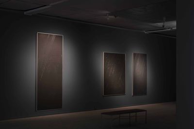 Image: Installation view, Simon Dybbroe Møller, Hypnic Jerk, Kunsthal Aarhus, 2023. Photo: Jacob Friis-Holm Nielsen.