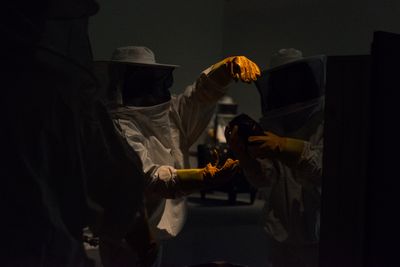 Image: Sophia Ioannou Gjerding & Mark Tholander, Ensembles and Monsters, Kunsthal Aarhus, 2024. Photo: Jacob Friis-Holm Nielsen.