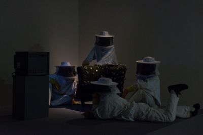 Image: Sophia Ioannou Gjerding & Mark Tholander, Ensembles and Monsters, Kunsthal Aarhus, 2024. Photo: Jacob Friis-Holm Nielsen.