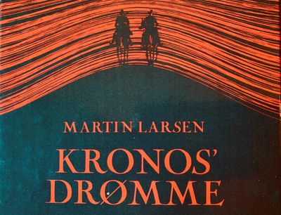 Billede: Martin Larsen, Kronos’ Drømme (2023), Bogomslag (udsnit).