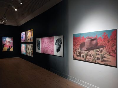 Image: Installation view, Leonardo Sagastuy, Indios y vaqueros, Kunsthal Aarhus, 2024.