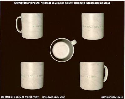 David Robbins, HE MADE SOME GOOD POINTS, 2020