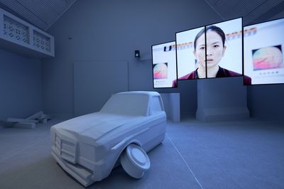 Søren Thilo Funder, GAME Engine (Orange Bulletproof Kids), 2021. Photo: Enneke Hempen