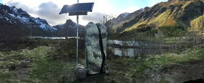 Foto: SPOT Platform Bunker, rensdyrkommunikation, sang og 14-kanals satellit lydinstallation, Drive-in til lydkunst, Kartfjord, Lofoten.